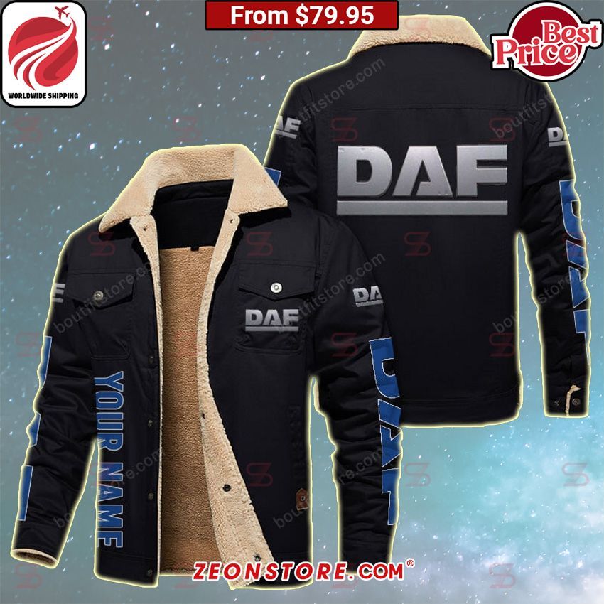 DAF Trucks Custom Fleece Leather Jacket You are always best dear
