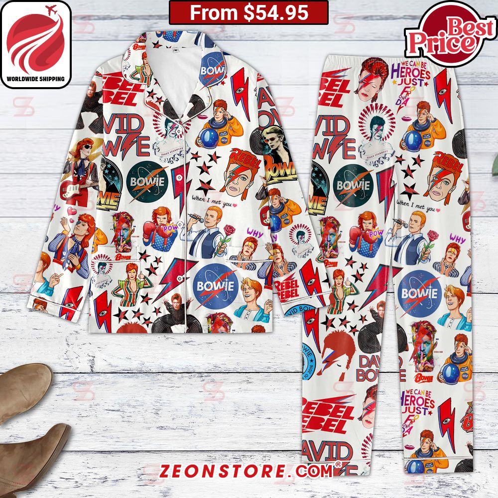 David Bowie Pattern Pajamas Set Have no words to explain your beauty