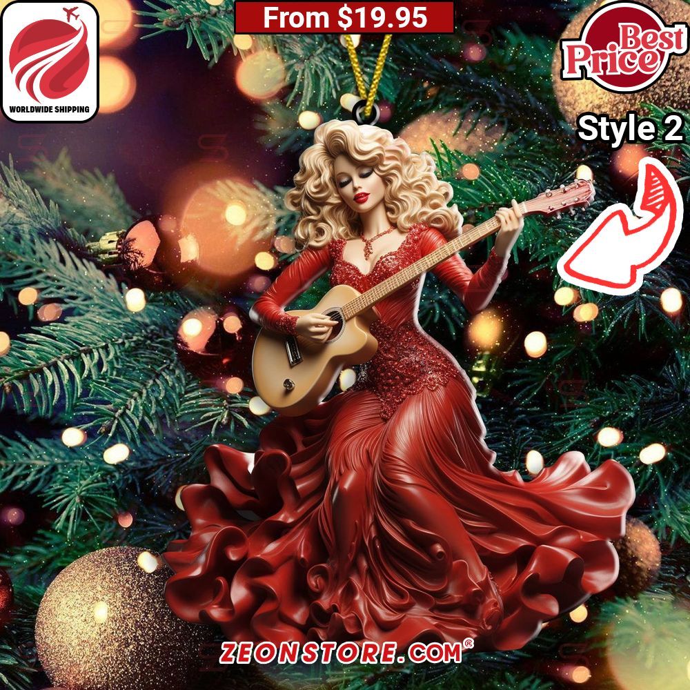 Dolly Parton Ornament Out of the world