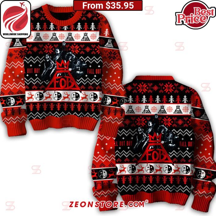 Fall Out Boy Christmas Sweater Oh my God you have put on so much!