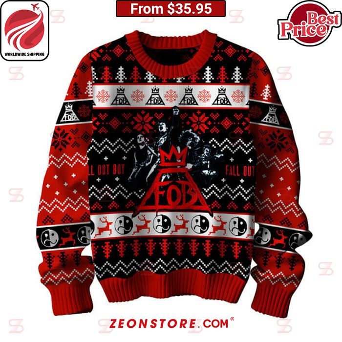 Fall Out Boy Christmas Sweater Sizzling