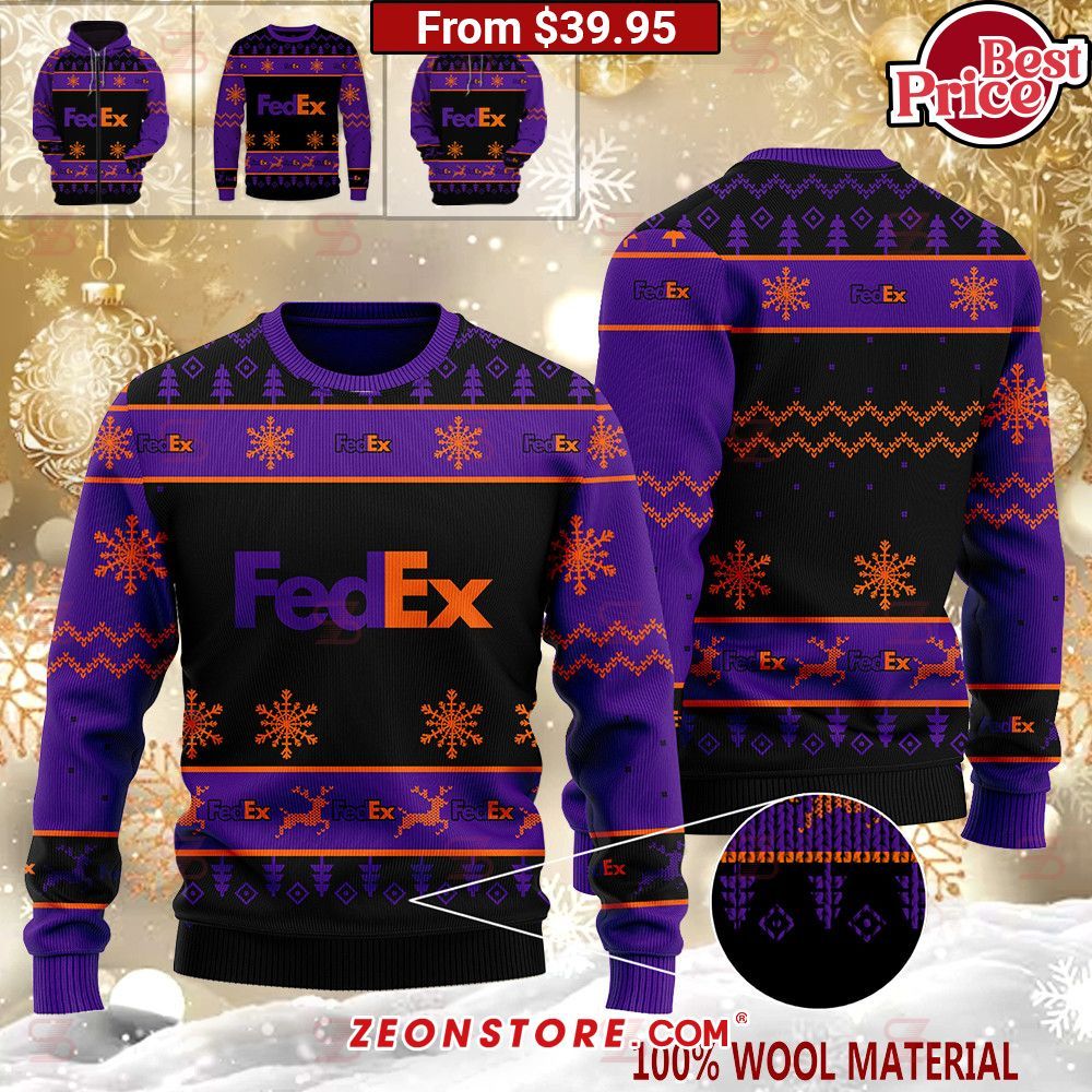 FedEx Christmas Sweater Your beauty is irresistible.