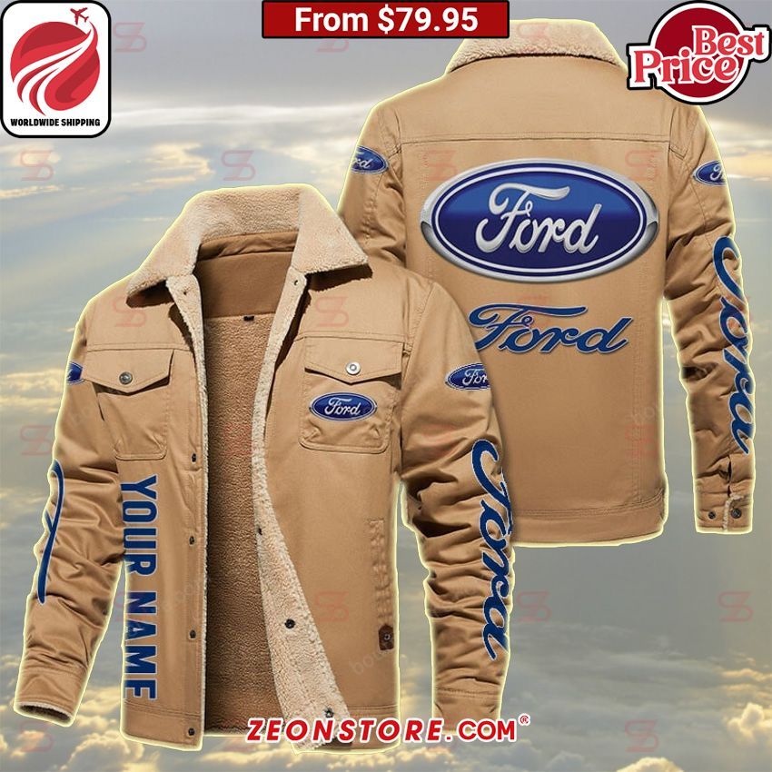 Ford Custom Fleece Leather Jacket Oh my God you have put on so much!