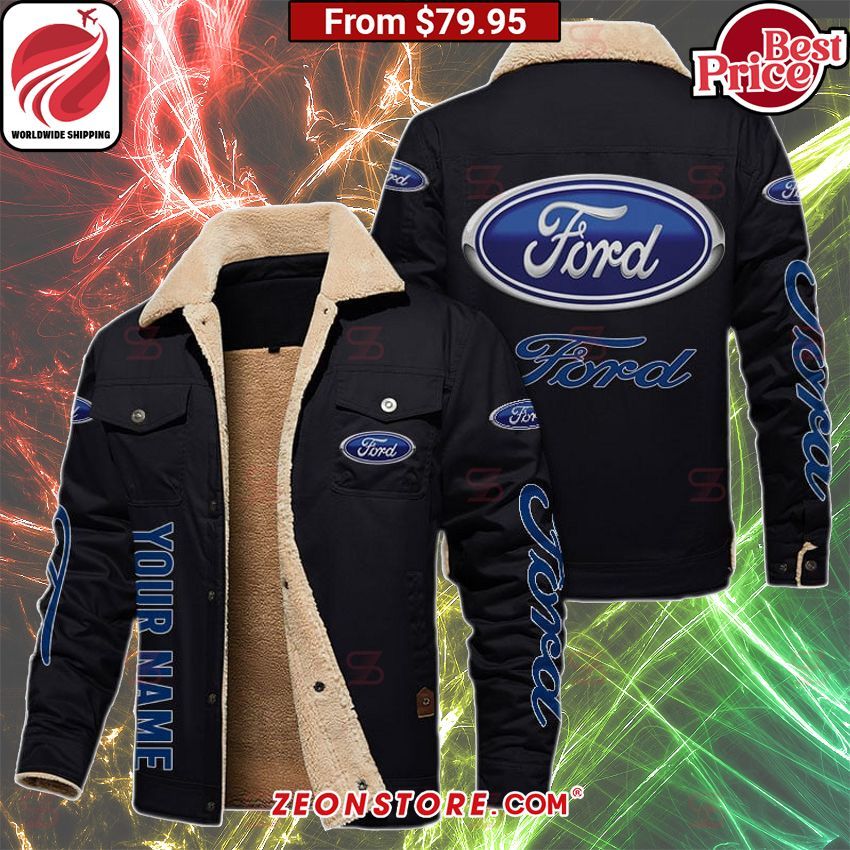 Ford Fleece Leather Jacket Sizzling