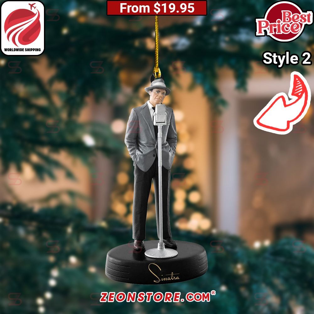 Frank Sinatra Christmas Ornament Natural and awesome