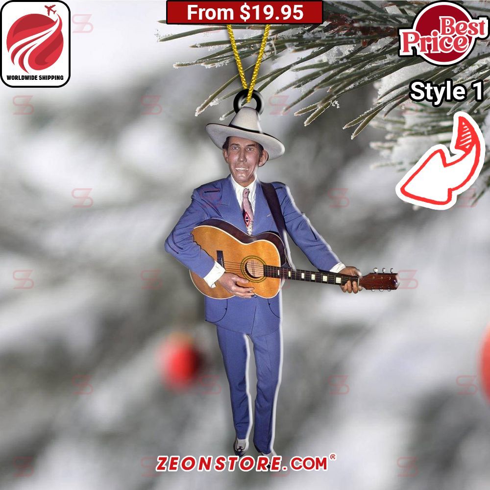 Hank Williams Christmas Ornament Oh my God you have put on so much!
