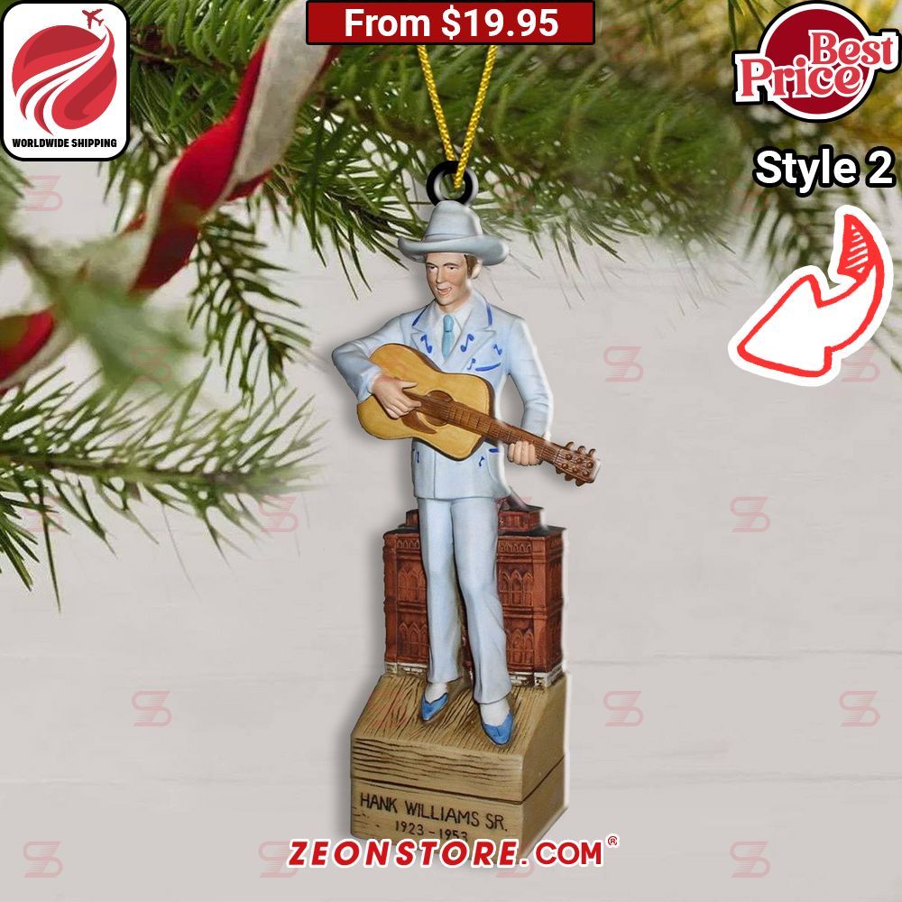 Hank Williams Christmas Ornament Out of the world