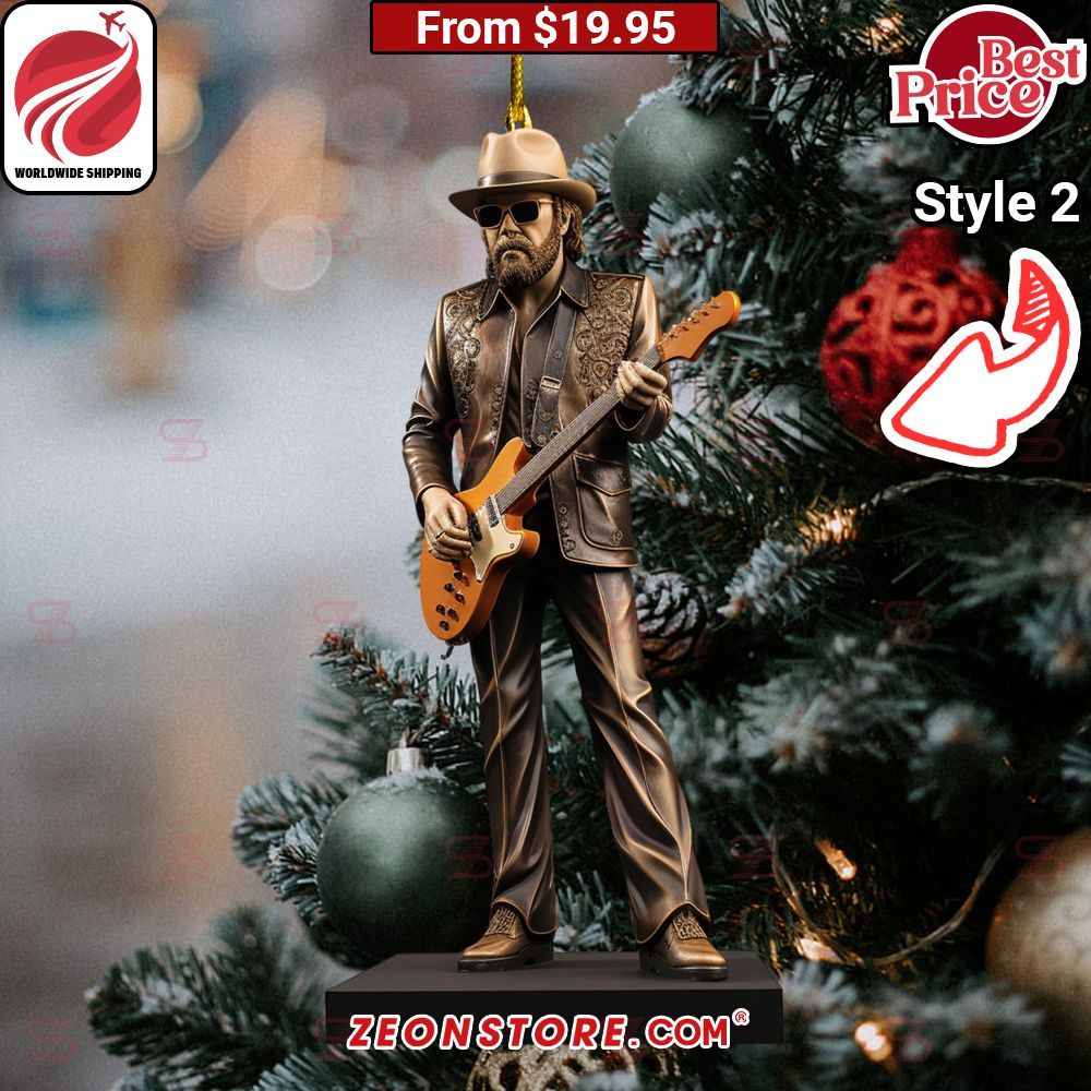 Hank Williams Jr Christmas Ornament This place looks exotic.