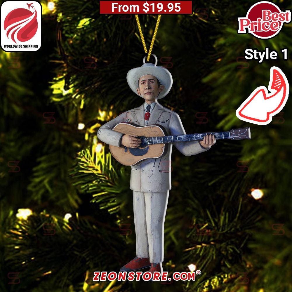 Hank Williams Ornament How did you always manage to smile so well?
