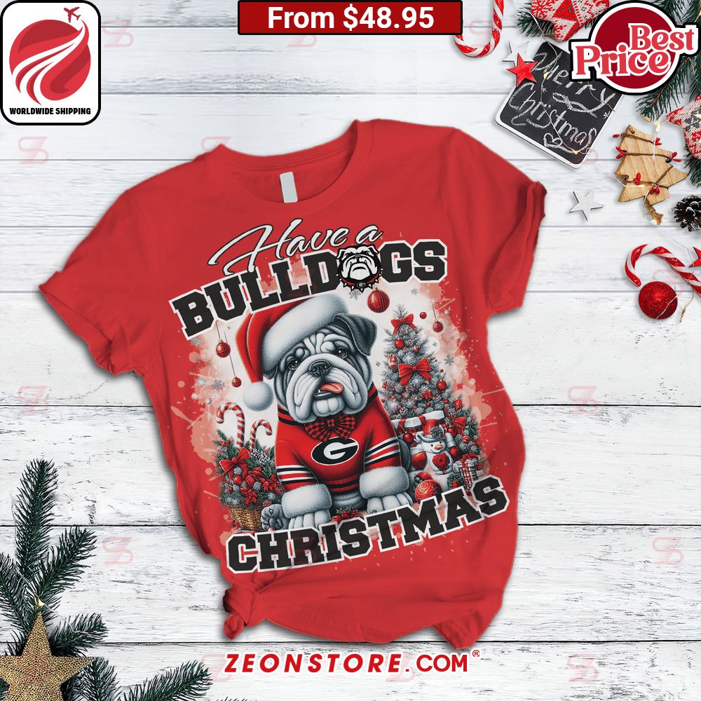 Have a Georgia Bulldogs Christmas Pajamas Set You look cheerful dear