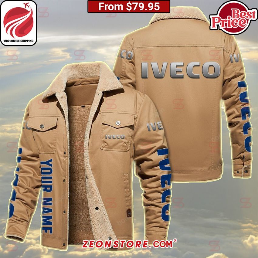 Iveco Custom Fleece Leather Jacket You look insane in the picture, dare I say
