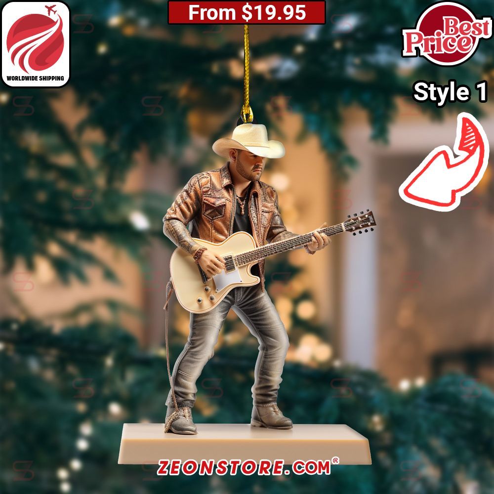 Jason Aldean Christmas Ornament It is too funny