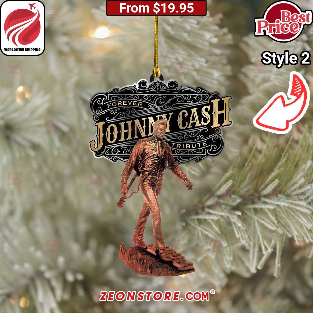 Johnny Cash Christmas Ornament This is your best picture man