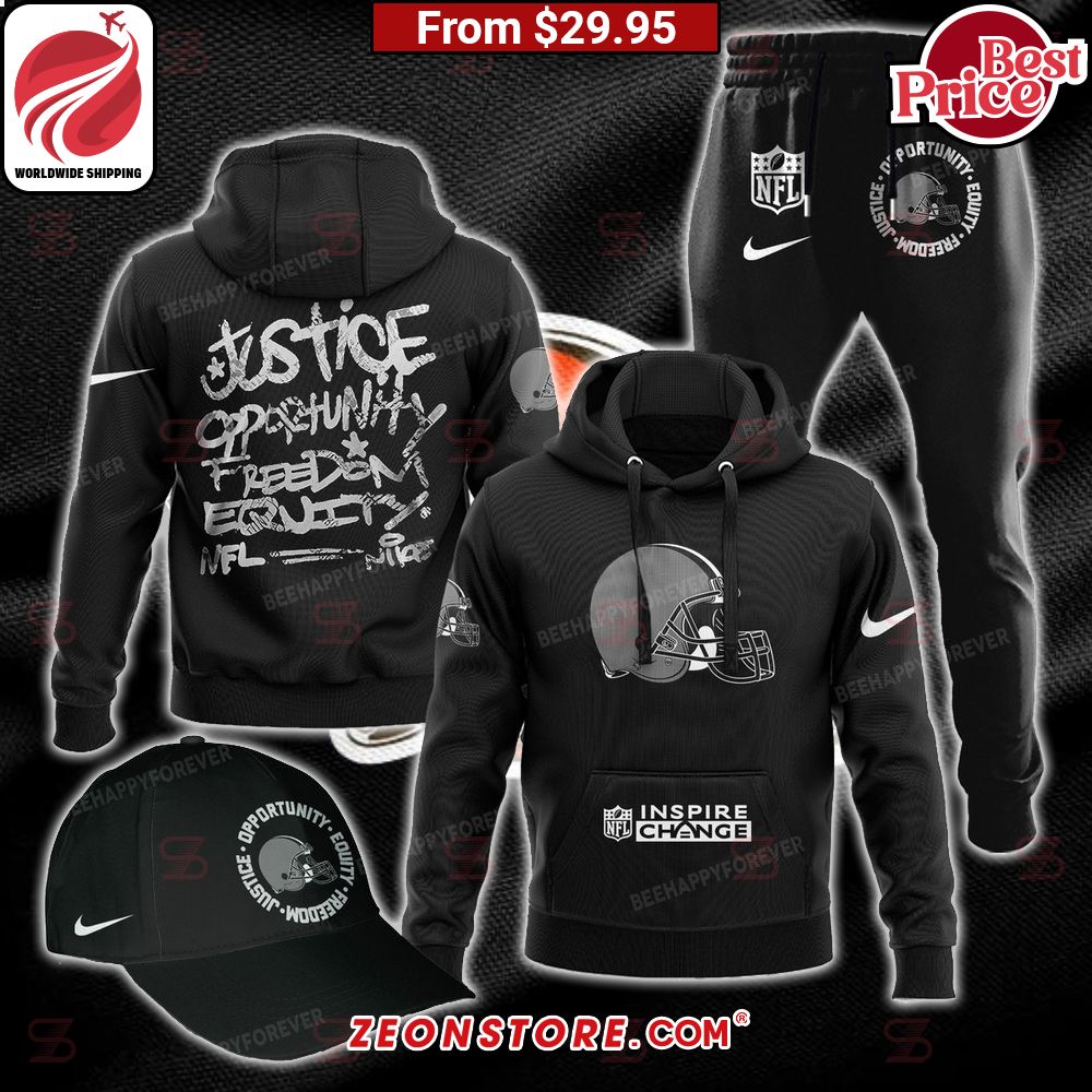 Justice Opportunity Equity Freedom Cleveland Browns Hoodie Damn good