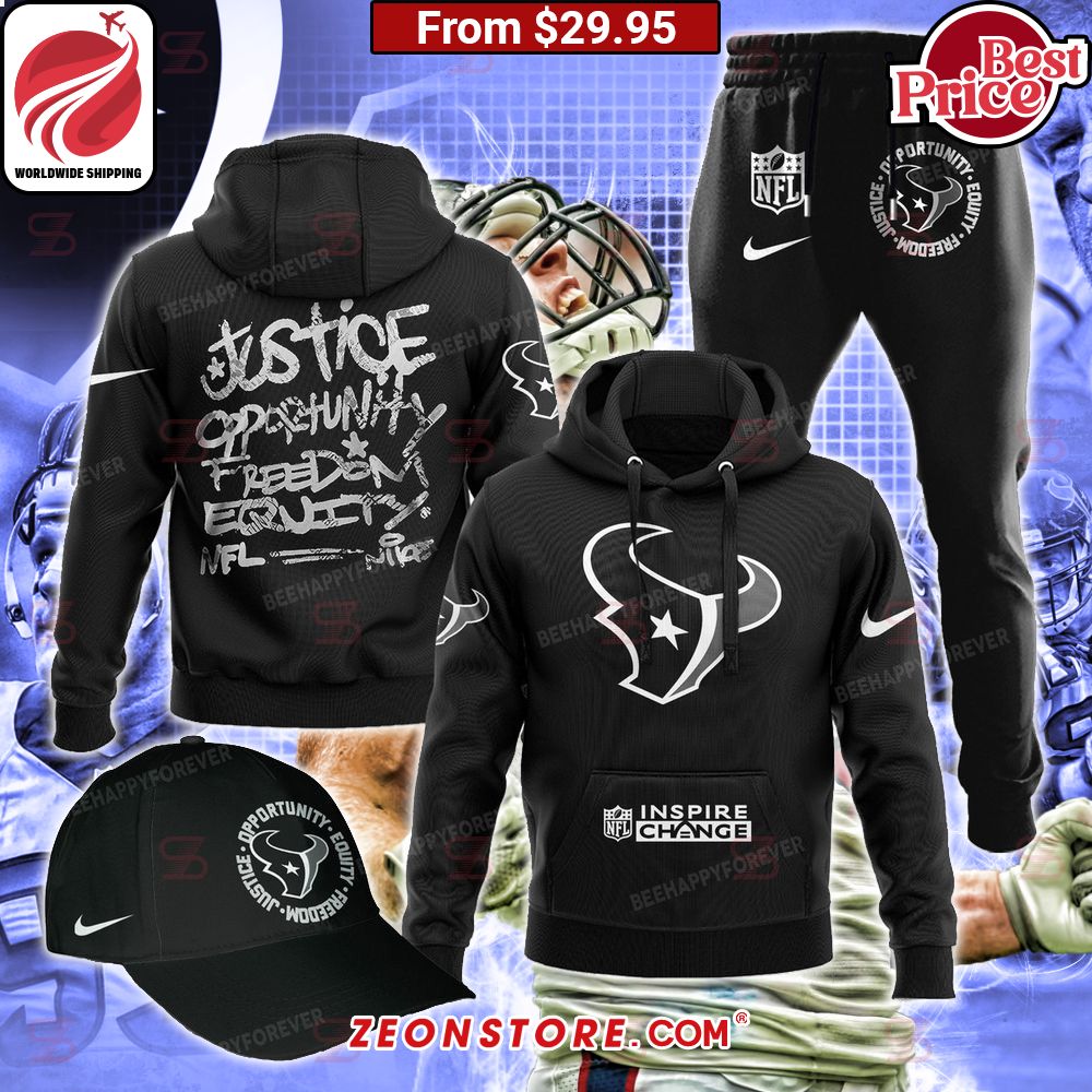 Justice Opportunity Equity Freedom Houston Texans Hoodie Best click of yours