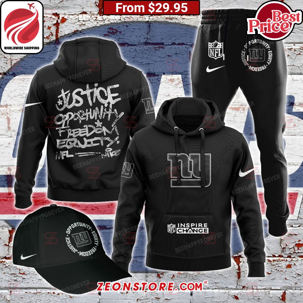 Justice Opportunity Equity Freedom New York Giants Hoodie Nice Pic