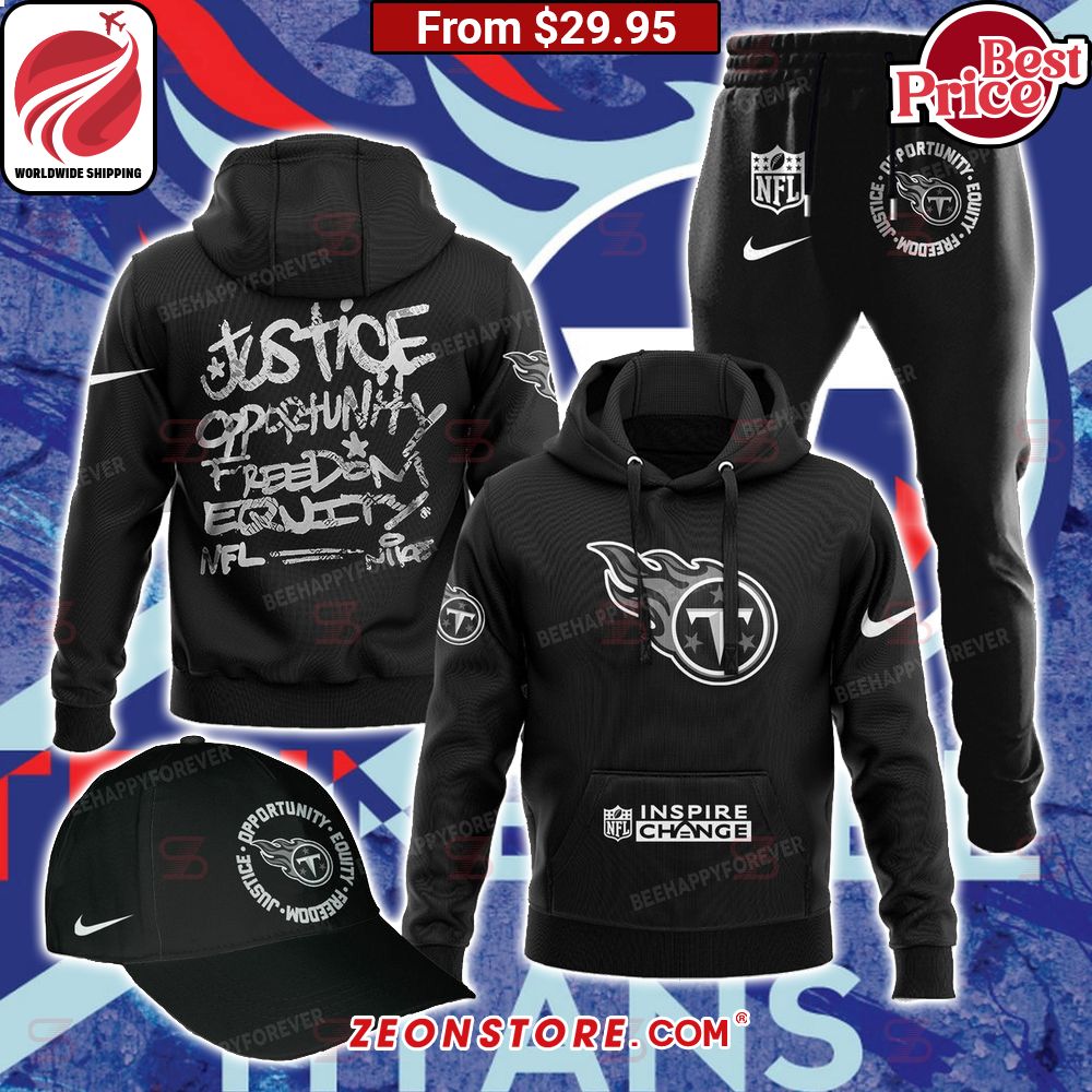 Justice Opportunity Equity Freedom Tennessee Titans Hoodie Great, I liked it