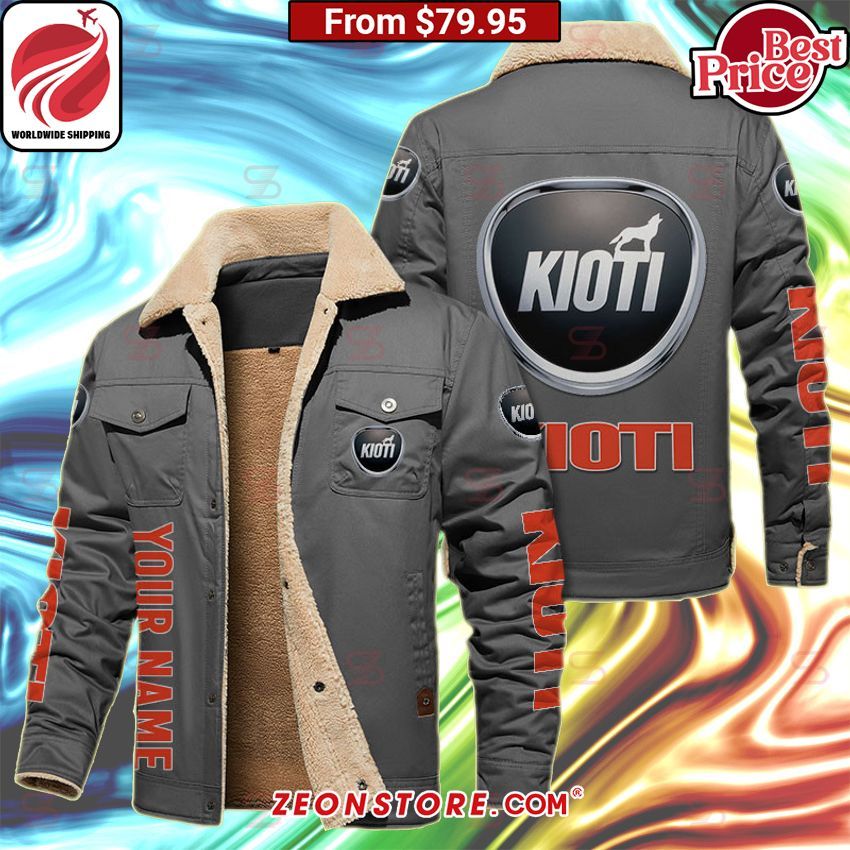 Kioti Fleece Leather Jacket Your face is glowing like a red rose