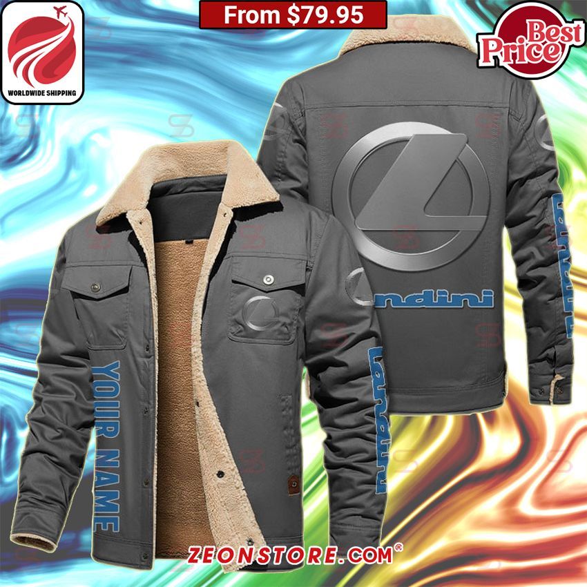 Landini Fleece Leather Jacket Impressive picture.