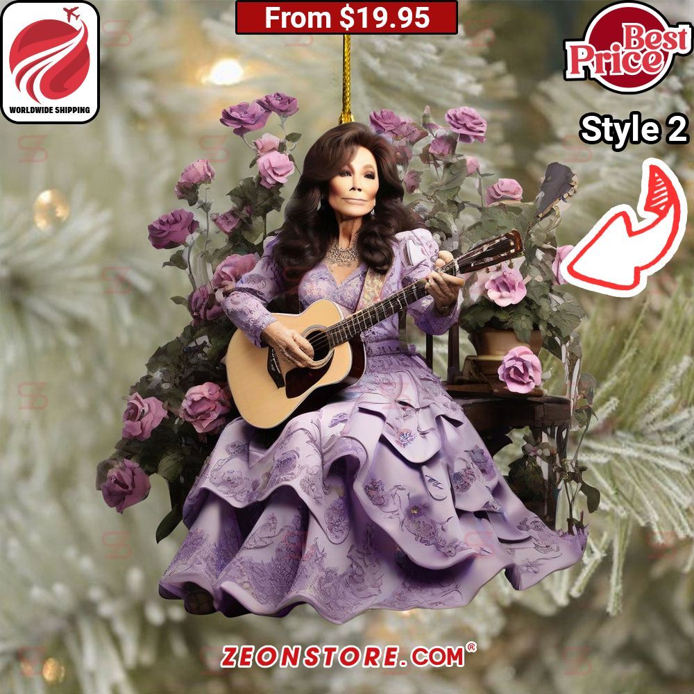Loretta Lynn Christmas Ornament Have no words to explain your beauty