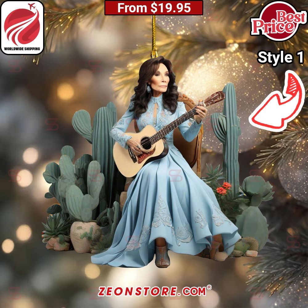 Loretta Lynn Ornament Beauty lies within for those who choose to see.