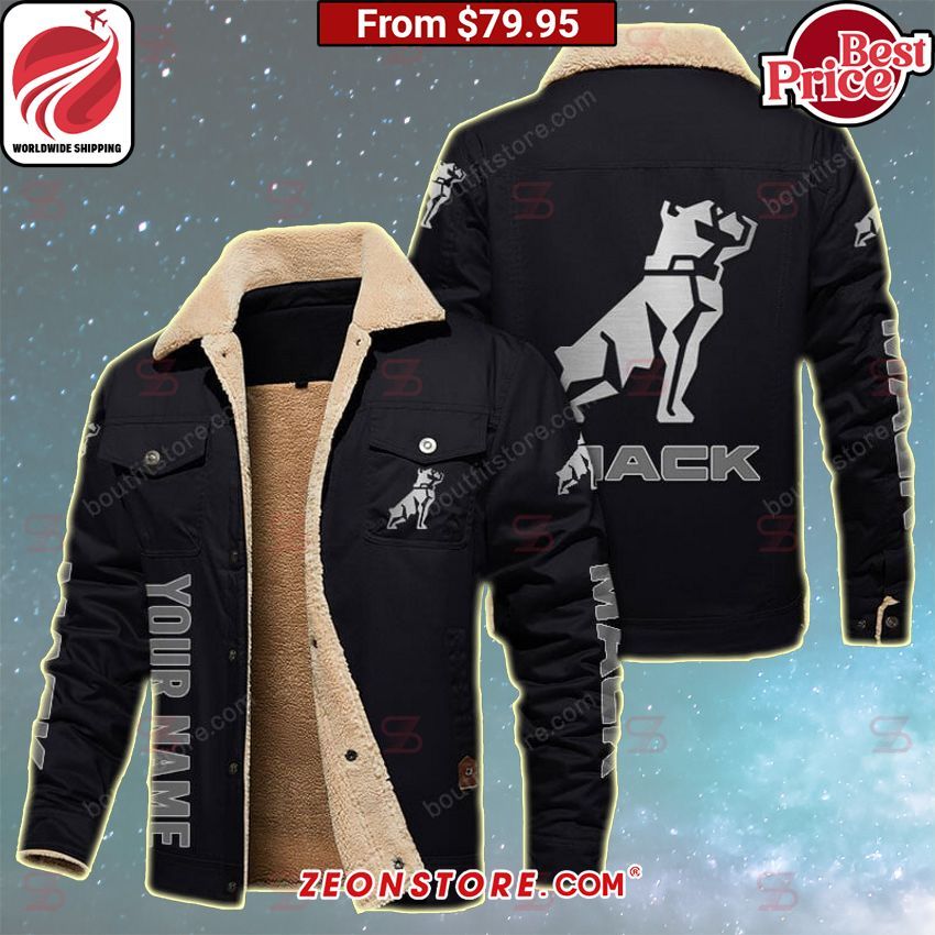 Mack Custom Fleece Leather Jacket Cool look bro