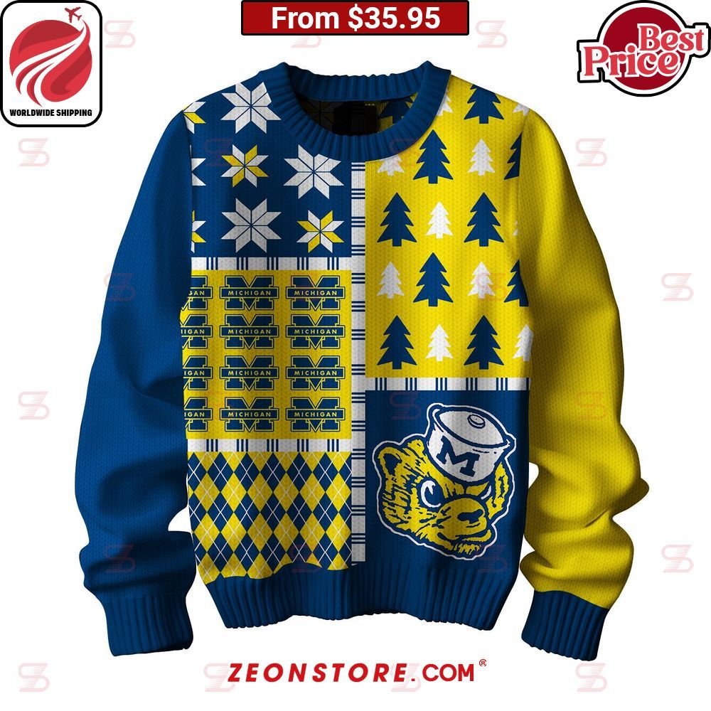 Michigan Wolverines Christmas Sweater Cool DP