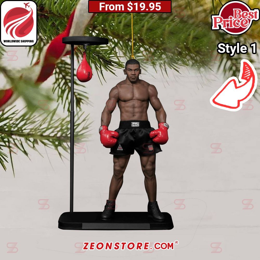 Mike Tyson Christmas Ornament I love how vibrant colors are in the picture.