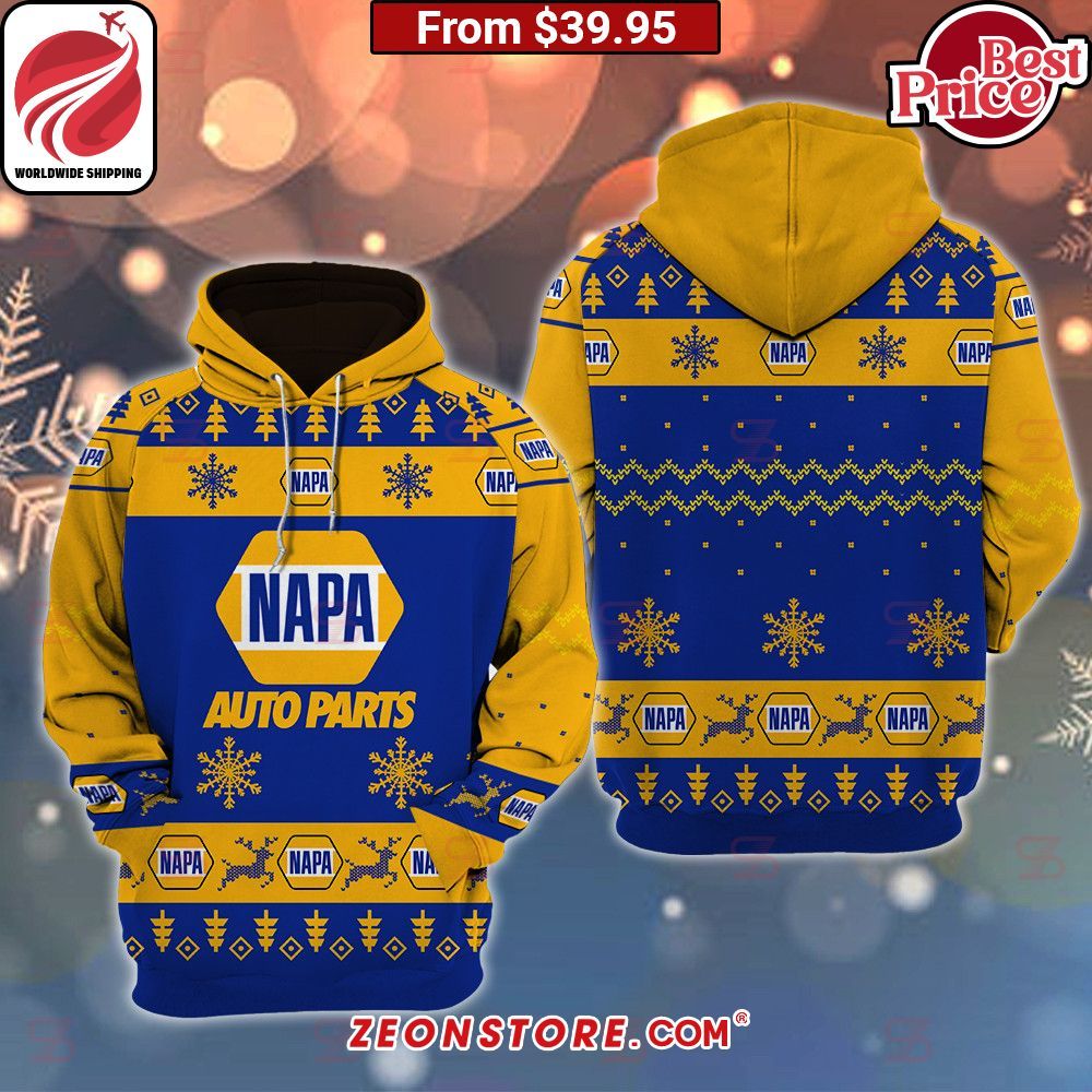 NAPA Auto Parts Christmas Sweater Oh my God you have put on so much!