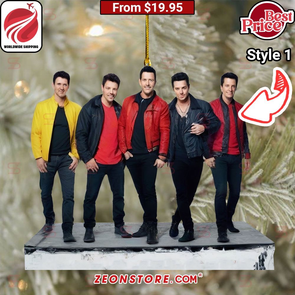 New Kids on the Block Merry Christmas Ornament Loving click