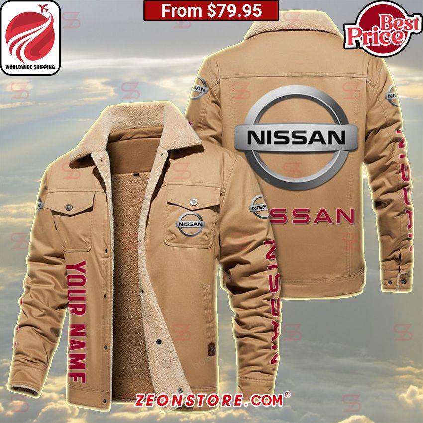 Nissan Custom Fleece Leather Jacket You look handsome bro