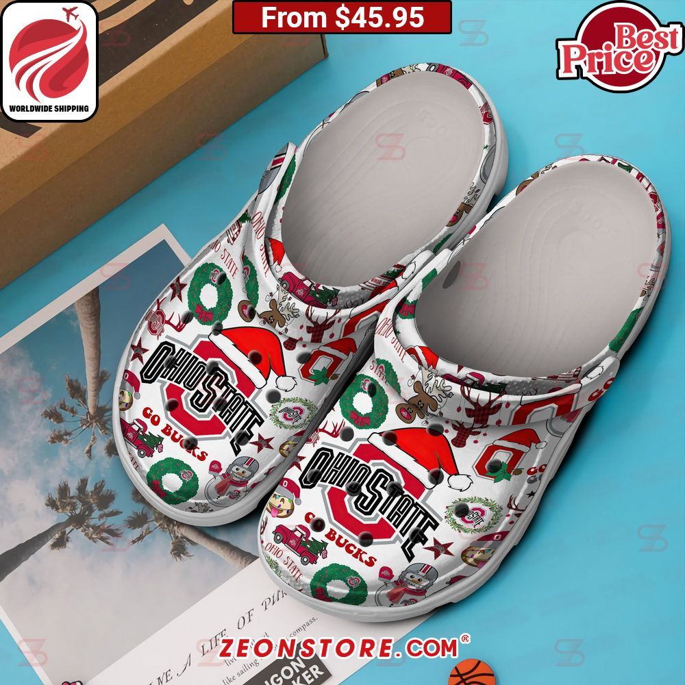 Ohio State Buckeyes Christmas Crocs Shoes Handsome as usual