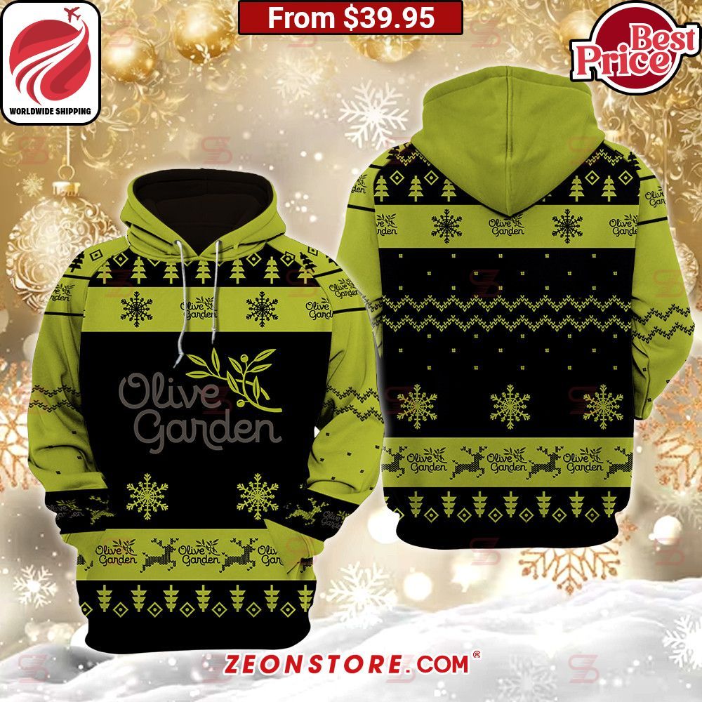 Olive Garden Christmas Sweater Nice place and nice picture