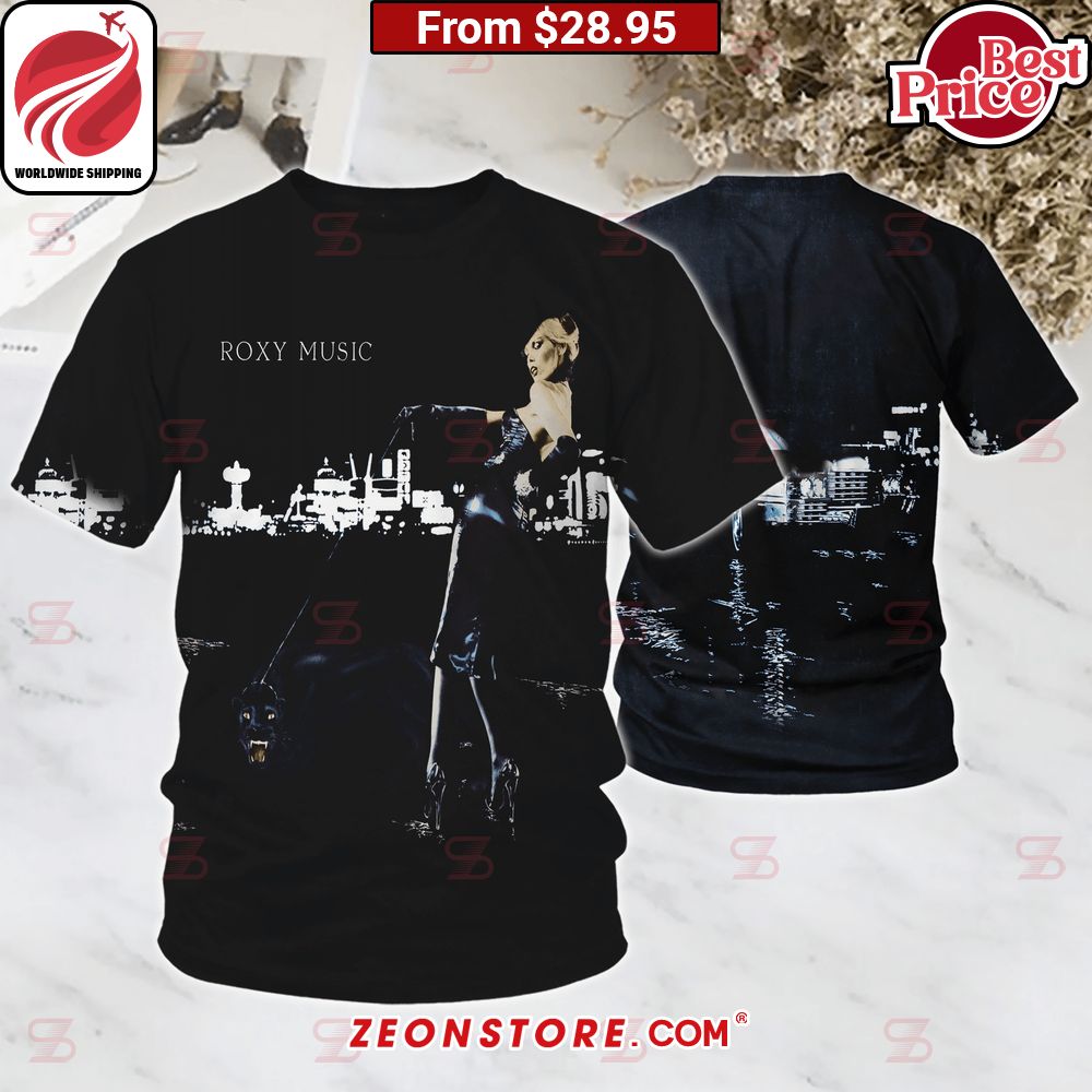 Roxy Music For Your Pleasure Album Cover Shirt Natural and awesome
