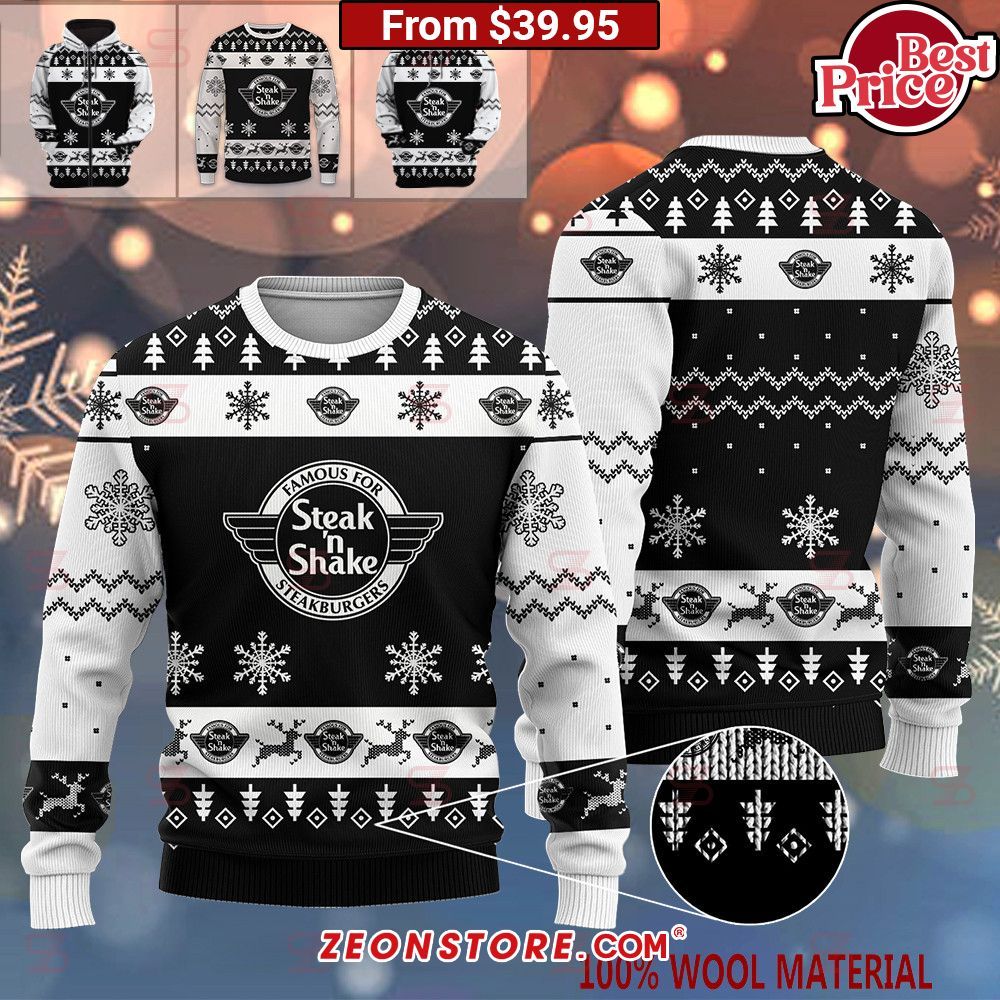 Steak 'n Shake Christmas Sweater This picture is worth a thousand words.