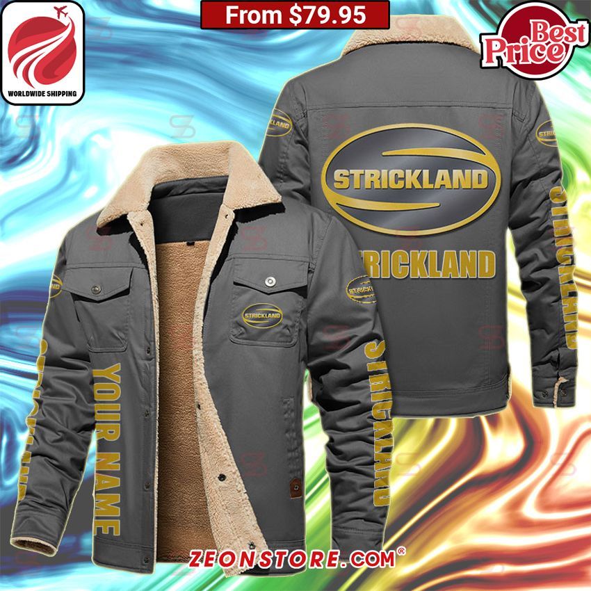 Strickland Fleece Leather Jacket Nice place and nice picture