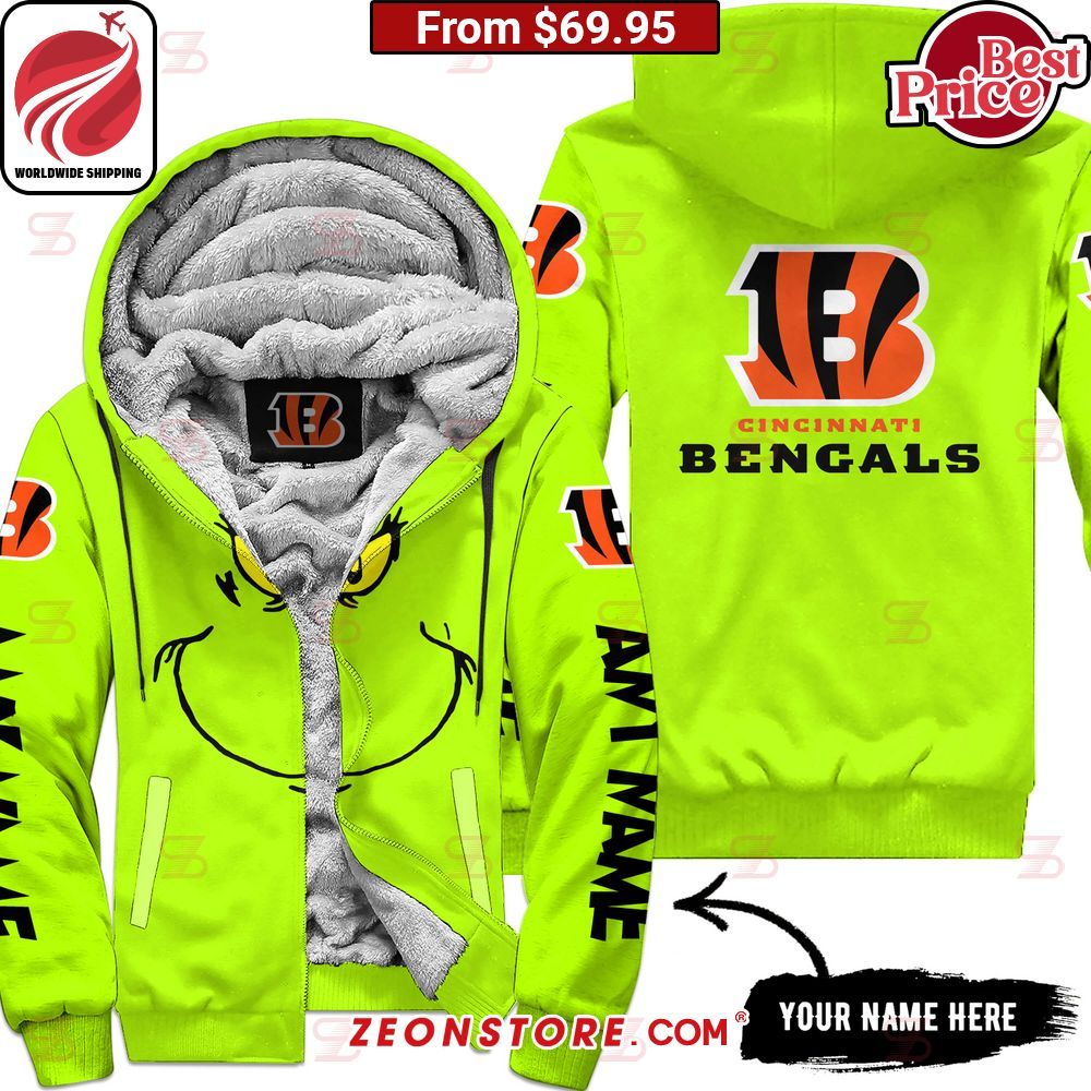 The Grinch Mask Cincinnati Bengals Fleece Hoodie Loving, dare I say?