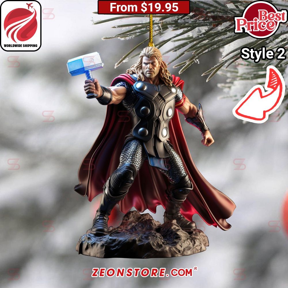 Thor Merry Christmas Ornament Super sober