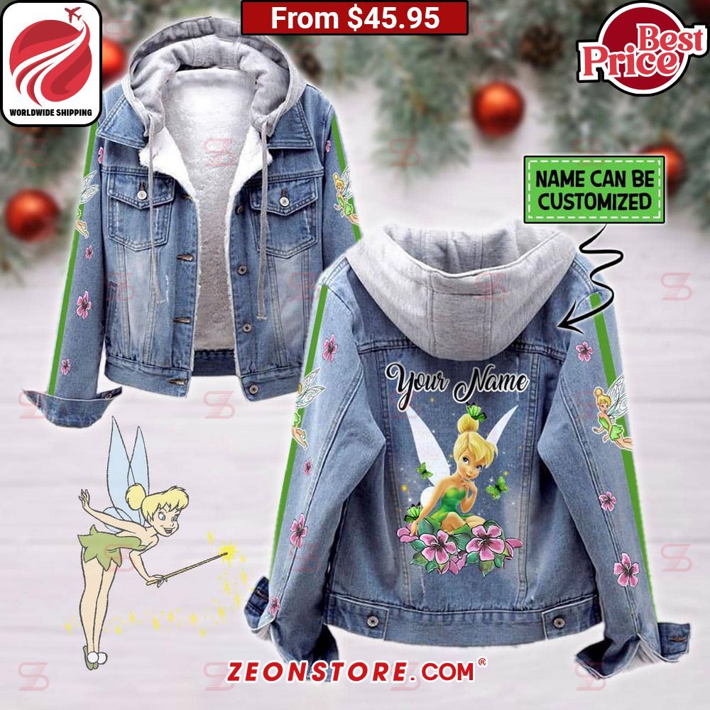 Tinker Bell Flower Custom Hooded Denim Jacket Have you joined a gymnasium?