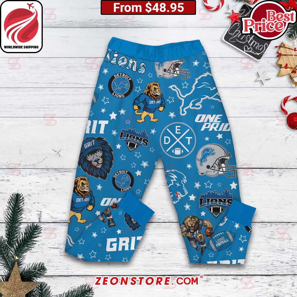 Tis The Season To Watch The Detroit Lions Pajamas Set Natural and awesome