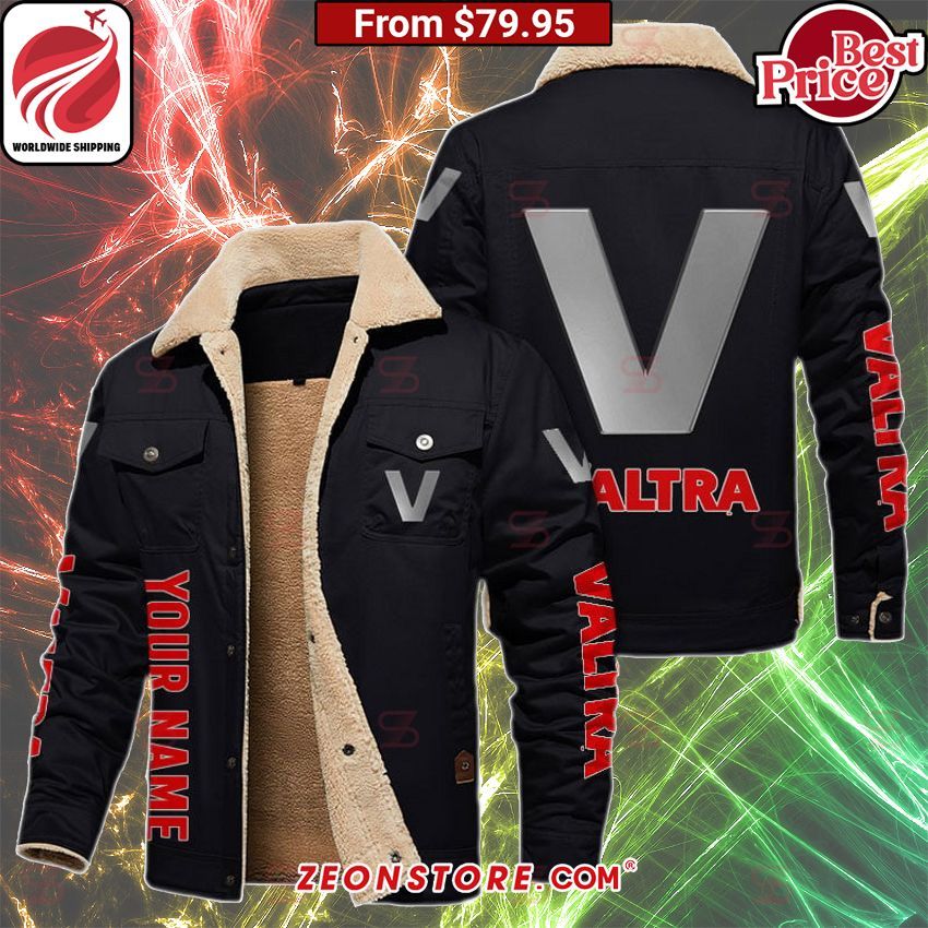Valtra Fleece Leather Jacket You look elegant man