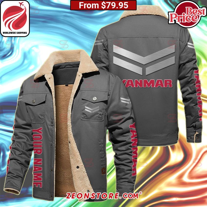 Yanmar Fleece Leather Jacket You look fresh in nature